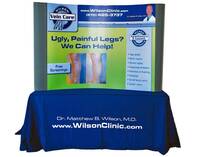 Wilson Clinic - Table Top Booth & Table Throw
