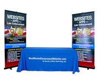 Most Wanted Government Websites - Retractable Banners & Table Throw
