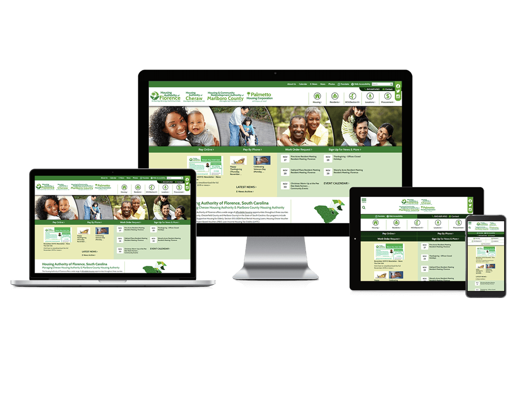 Florence Housing Authority, South Carolina - Responsive Website