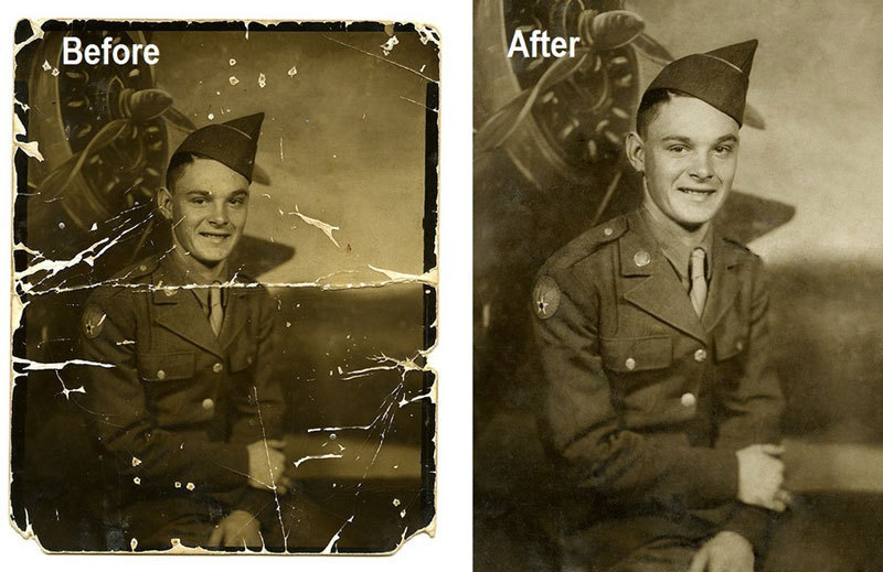 Photo Restoration example 3