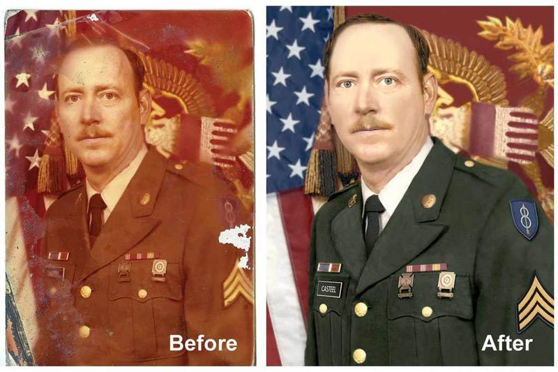 Photo Restoration example 6