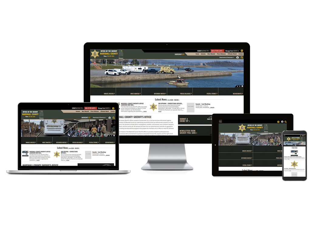 Marshall County Sheriff's Office, Alabama - Responsive Website
