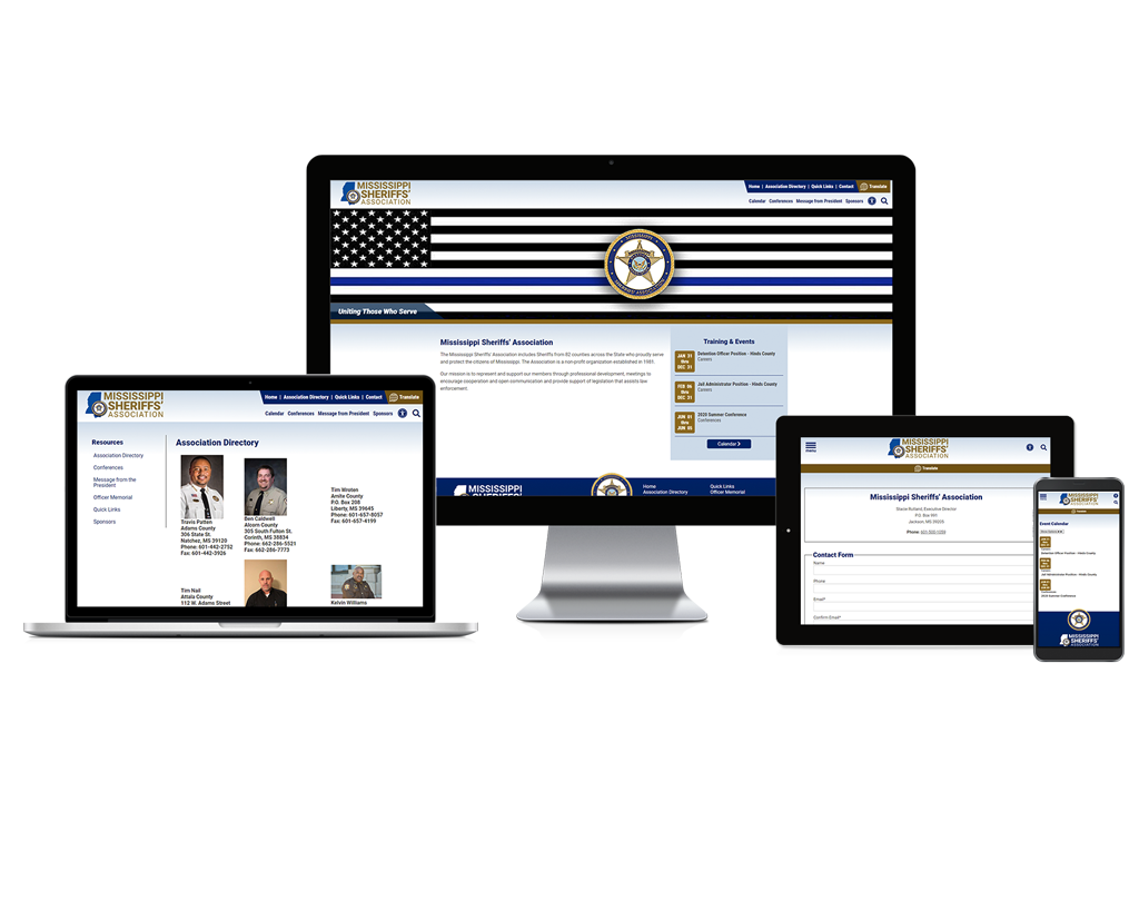 Mississippi Sheriffs' Association - Responsive Website