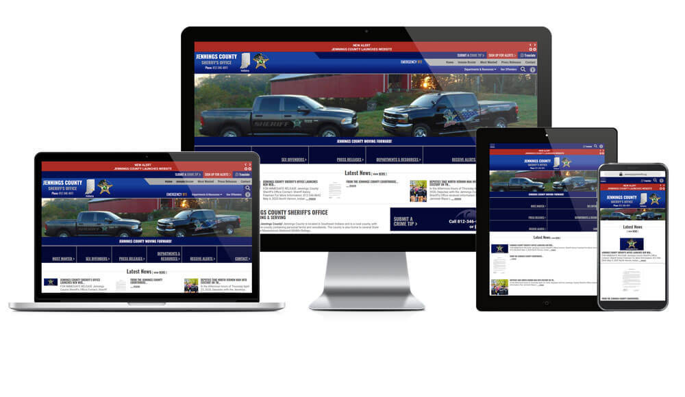 Jennings County Sheriff's Office, Indiana - Responsive Website