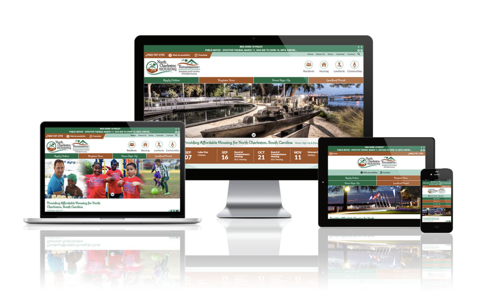 North Charleston Housing Authority, South Carolina - Responsive Website