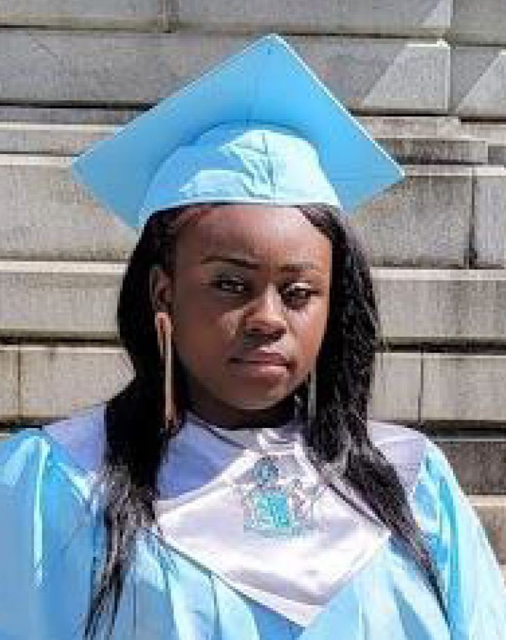 Erica Phillips in cap and gown