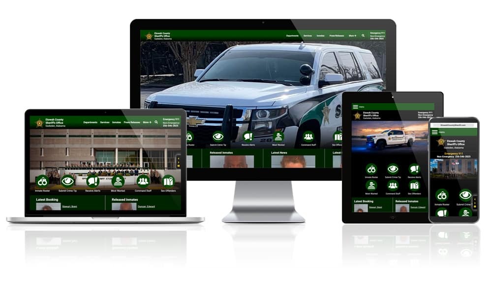 Etowah County Sheriff's Office, Alabama - Responsive Website