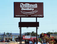 Sullivant Dentistry - Premise Sign with Electronic Reader Board
